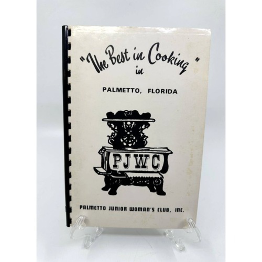 PJWC The Best in Cooking Palmetto Florida Cookbook Vintage Spiral Good Cream